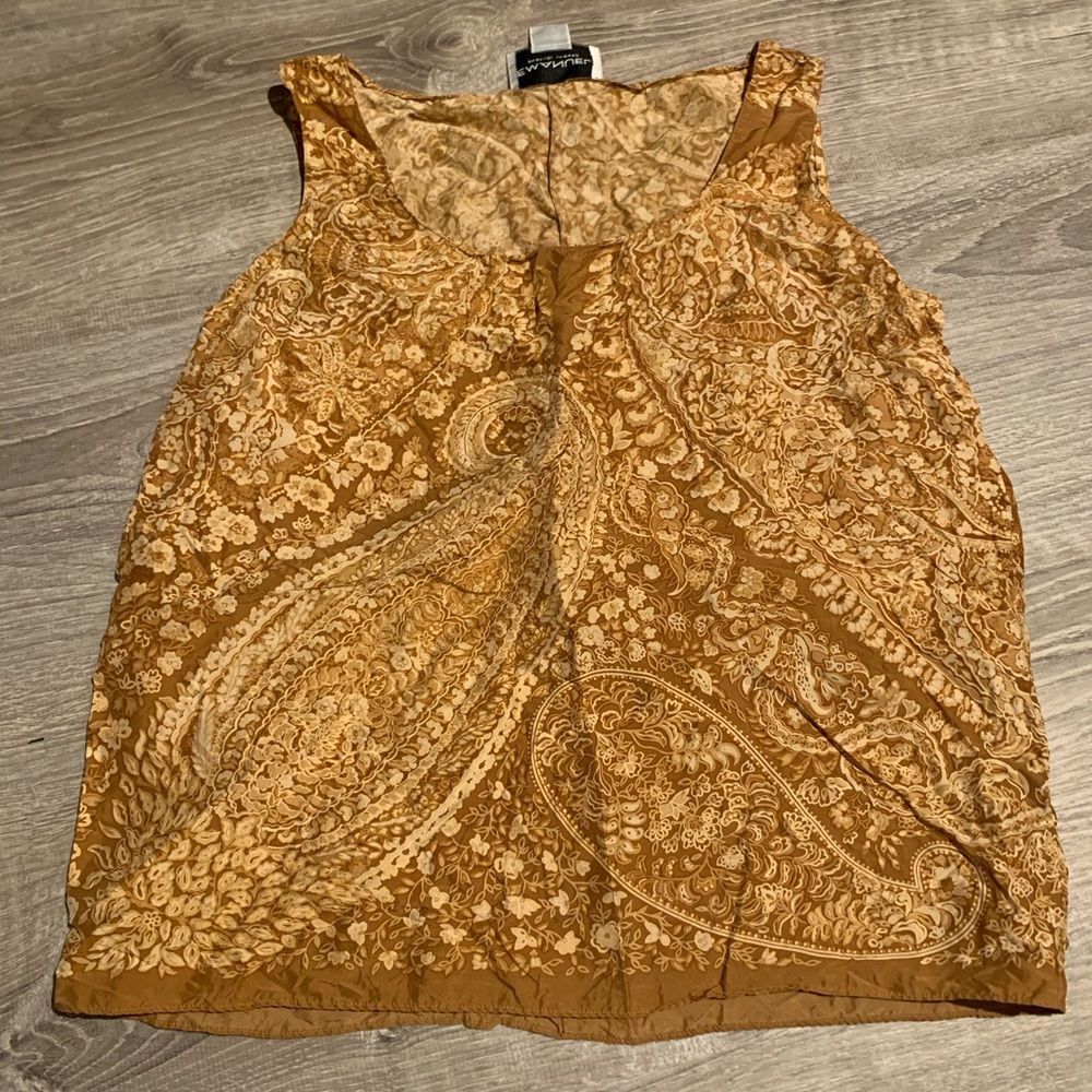 Emanuel Ungaro sleeveless blouse size 4